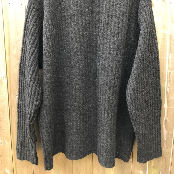 Banana Republic Men’s Wool Knit Half-Zip Sweater NWT Charcoal Black Large - Picture 7 of 7